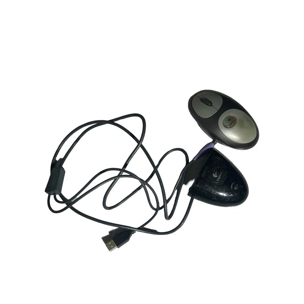 Vintage Logitech‎ USB Optical Mouse with Receiver Early 2000s